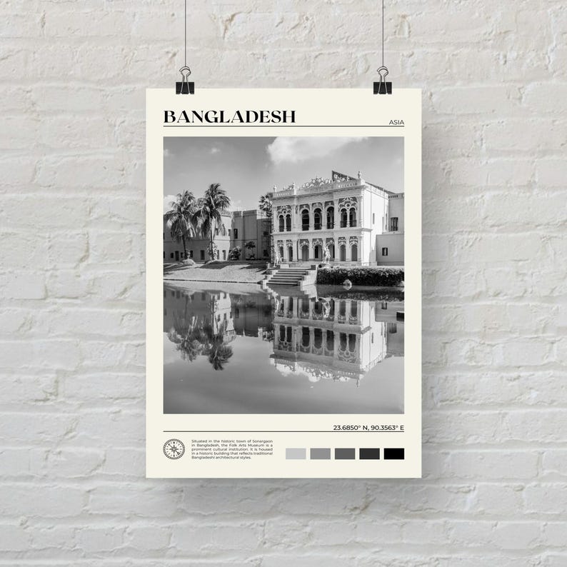 Black and White, Bangladesh Print, Bangladesh Wall Art, Bangladesh Poster, Bangladesh Photo, Bangladesh Poster Print, Bangladesh Decor image 5