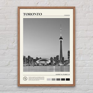 Black and White, Toronto Print, Toronto Wall Art, Toronto Poster, Toronto Photo, Toronto Poster Print, Toronto Wall Decor, Canada Print