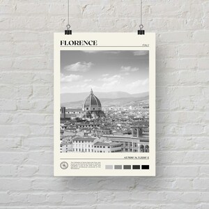 Black and White, Florence Print, Florence Wall Art, Florence Poster, Florence Photo, Florence Poster Print, Florence Wall Decor, Italy image 5
