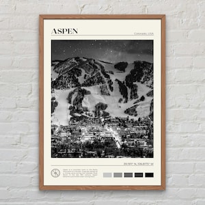 Schwarz und weiß, Aspen Druck, Aspen Wand Kunst, Aspen Poster, Aspen Foto, Aspen Poster Druck, Aspen Wand-Dekor, Colorado Poster Druck, USA