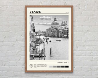 Black and White, Venice Print, Venice Wall Art, Venice Poster, Venice Photo, Venice Poster Print, Venice Wall Decor, Italy Poster Print