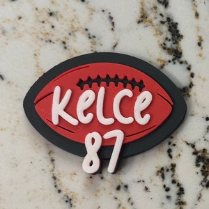 Personalized Custom 3d Football Bogg Bag Charm, Football Mom Bogg Bag Bit Accessories .Match  your team colors.