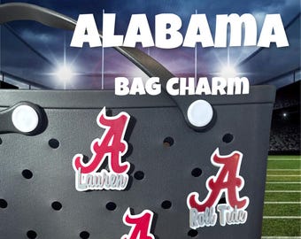 University of Alabama Crimson Tide Bogg Bag Accessory Charm, Shoe Charms or Christmas Ornament.  Officially Licensed