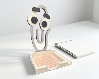 3d printed Microsoft Clippy with free set of Clippy Earrings or Shoe Charms
