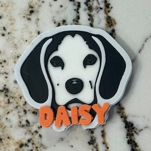 Personalized Custom Beagle Dog Bogg Bag Charm