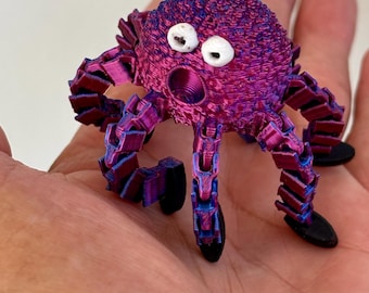 Gelede 3D-geprinte spin fidget speelgoed: flexibel en verstelbaar bureaudecor