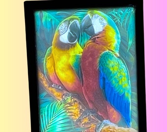 Custom 3D Color Lithophane Portrait: Illuminated Photo Art
