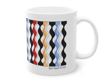 Taza estándar de arte colorido, 11 oz