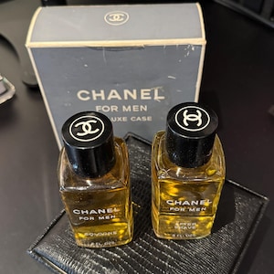Vintage Chanel for men Deluxe Case 1960 Cologne and after shave
