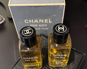 Vintage Chanel for men Deluxe Case 1960 Cologne and after shave