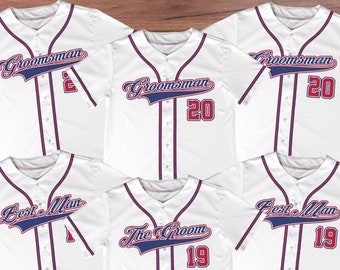 Groom & Groomsmen Jersey Shirts Custom Names And Numbers Jersey,Groomsmen Proposal,Bachelor Party Groomsmen Jersey,Best Man,Groom Shirts W5