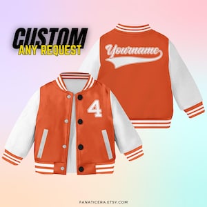Custom Kids Varsity Jacket,Kids Sports Jacket,Name Varsity, Number Varsity,Personalised Unisex Varsity,Kids Baseball Jacket, Name Jacket BJ5