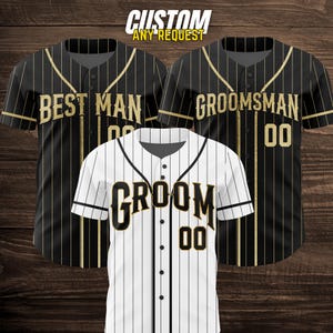 Groom & Groomsmen Jersey Shirts Custom Names And Numbers Jersey,Groomsmen Proposal,Bachelor Party Groomsmen Jersey,Best Man,Groom Shirts W15