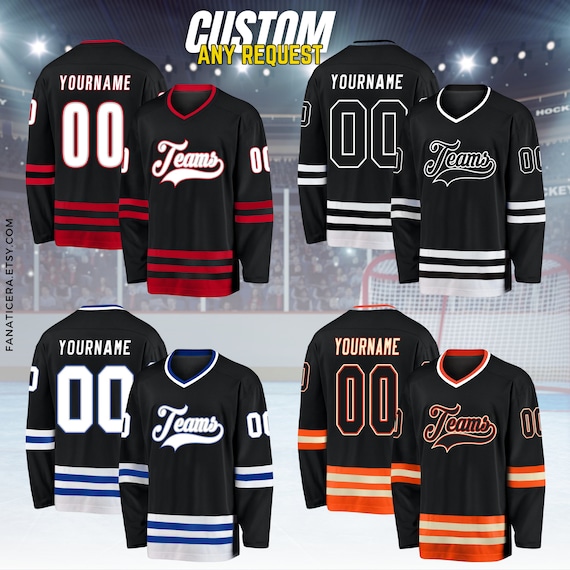 Custom Ice Hockey Jersey for Men Women Youth,sweatshirt Personalized Name  Number,hockey Shirts Sports Uniform for Hockey Fans Gift H1 - Etsy