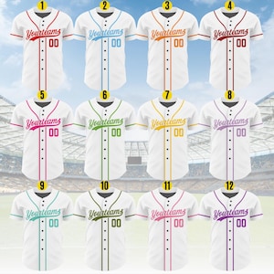 Personalized Team Name And Number Baseball Jersey,Custom Baseball Jersey Shirt, Baseball Jersey Uniform For Fans Baseball Lovers B92