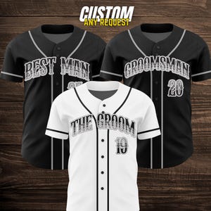 Groom & Groomsmen Jersey Shirts Custom Names And Numbers Jersey,Groomsmen Proposal,Bachelor Party Groomsmen Jersey,Best Man,Groom Shirts W6
