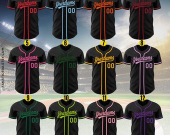 Personalized Team Name And Number Baseball Jersey,Custom Baseball Jersey Shirt, Baseball Jersey Uniform For Baseball Fans Baseball Lovers B6