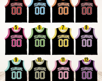 Personalized Kids Basketball Jersey, Custom Name Number Basketball Jersey, Kids Youth Birthday Jersey, Basketball Lover BK19