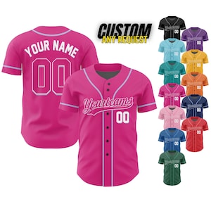 Personalized Team Name And Number Baseball Jersey,Custom Baseball Jersey Shirt, Baseball Jersey Uniform For Fans Baseball Lovers B96