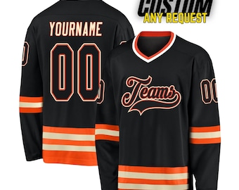 Custom Ice Hockey Jersey for Men Women Youth,Sweatshirt Personalized Name Number,Hockey Shirts Sports Uniform for Hockey Fans Gift H1