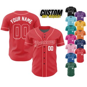 Personalized Team Name And Number Baseball Jersey,Custom Baseball Jersey Shirt, Baseball Jersey Uniform For Fans Baseball Lovers B96