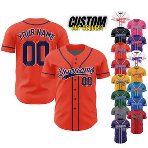 Personalized Team Name And Number Baseball Jersey,Custom Baseball Jersey Shirt, Baseball Jersey Uniform For Fans Baseball Lovers B121