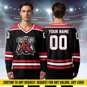 Custom Ice Hockey Jersey for Men Women Youth,Sweatshirt Personalized Name Number,Hockey Shirts Sports Uniform for Hockey Fans Gift H6