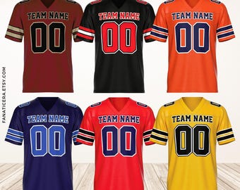 Personalized Football Jersey, Man Short Sleeves V-Neck Shirt, Custom Front Back Football Soccer V-neck Mesh Jersey For Men Polyester F5