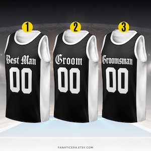 Custom Groom & Groomsmen Basketball Jersey, Personalized Best Man Jersey, Basketball Jersey For Engagement Wedding Bachelor Party Jersey W8