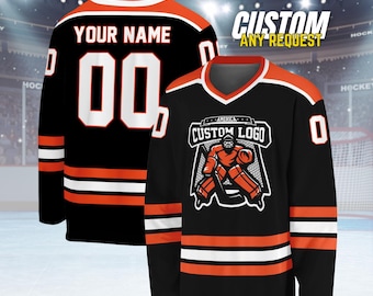 Custom Ice Hockey Jersey for Men Women Youth,Sweatshirt Personalized Name Number,Hockey Shirts Sports Uniform for Hockey Fans Gift H6