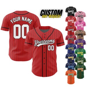 Personalized Team Name And Number Baseball Jersey,Custom Baseball Jersey Shirt,Baseball Jersey Uniform For Fans Baseball Lovers B168