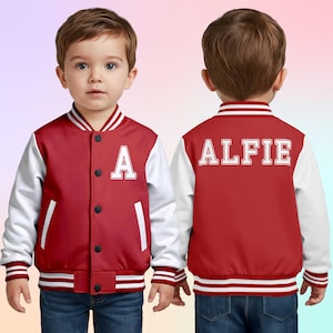 Custom Kids Varsity Jacket,Kids Sports Jacket,Name Varsity, Number Varsity,Personalised Unisex Varsity,Kids Baseball Jacket, Name Jacket BJ4
