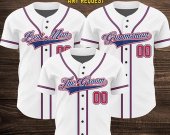 Groom & Groomsmen Jersey Shirts Custom Names And Numbers Jersey,Groomsmen Proposal,Bachelor Party Groomsmen Jersey,Best Man,Groom Shirts W5