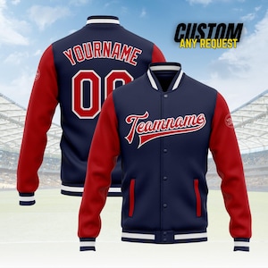 Personalized Adult Varsity Baseball Jacket for Men Women Youth,Custom Letterman Bomber Jacket Stitched Team Name Number Logo BJ9 image 4