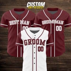 Groom & Groomsmen Jersey Shirts Custom Names And Numbers Jersey,Groomsmen Proposal,Bachelor Party Groomsmen Jersey,Best Man,Groom Shirts W17