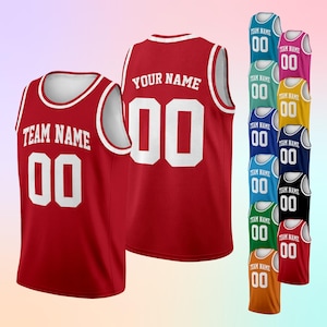 Custom Basketball Jersey Team Name & Number,Basketball Jersey Team,Game Day Outfit,Basketball Jersey for Basketball Fan Lovers Players BK25