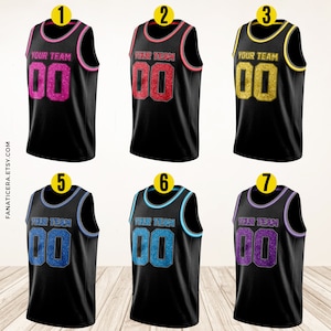 Custom Basketball Jersey Team Name & Number,Basketball Jersey Team,Game Day Outfit,Basketball Jersey for Basketball Fan Lovers Players BK14