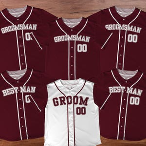 Groom & Groomsmen Jersey Shirts Custom Names And Numbers Jersey,Groomsmen Proposal,Bachelor Party Groomsmen Jersey,Best Man,Groom Shirts W17