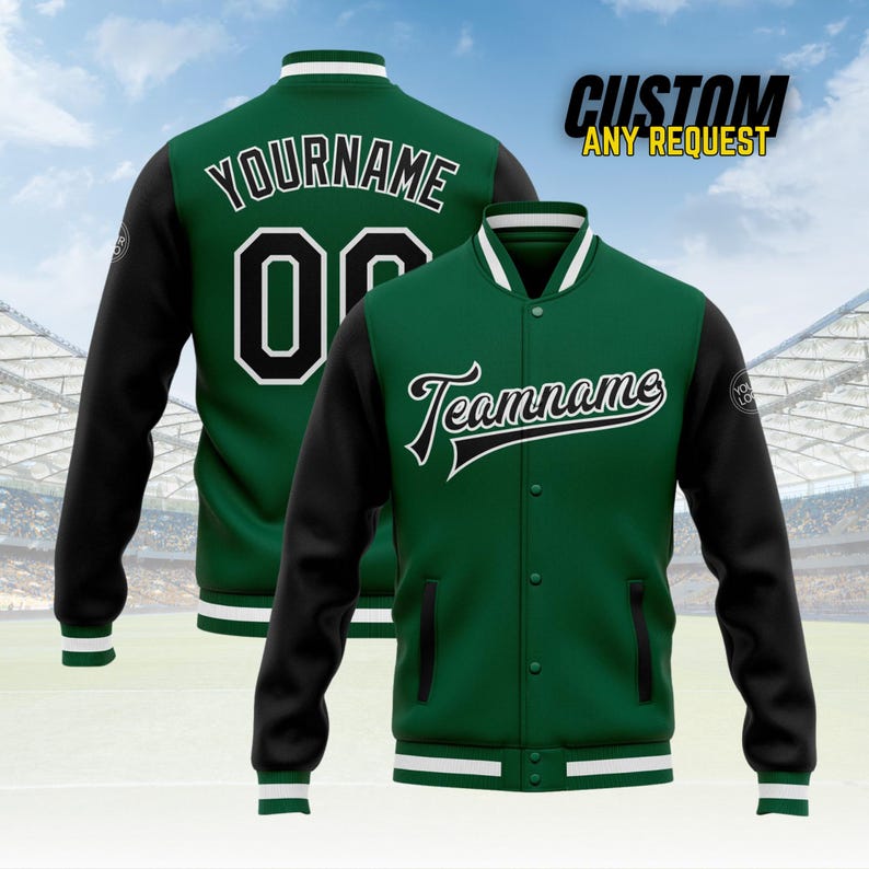 Personalized Adult Varsity Baseball Jacket for Men Women Youth,Custom Letterman Bomber Jacket Stitched Team Name Number Logo BJ9 image 8