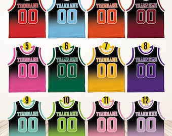 Custom Basketball Jersey Name & Number,Personalized Youth Kid Basketball Jersey,Game Day Outfit, Kids Birthday Jersey,Toddler Jersey BK18