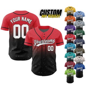 Personalized Team Name And Number Baseball Jersey,Custom Baseball Jersey Shirt, Baseball Jersey Uniform For Fans Baseball Lovers B115