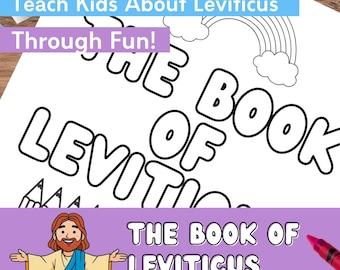 Levitikus Bibel Ausmalbilder | Gottes Heiligkeit & Anbetung | 16 Seiten | Sonntagsschule PDF