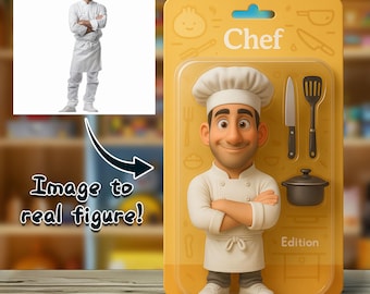 Aangepast cartoonbeeldje, gepersonaliseerd 3D-geprint Mini Me-personage, actiefiguur in Pixar-stijl, uniek cadeau voor baas, vader, vader, gamer