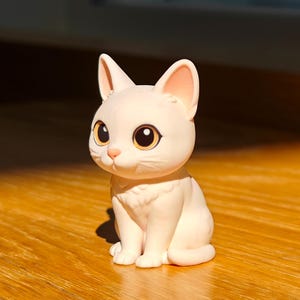 Custom Pet Figurine from Photo, Personalized 3D Printed Dog or Cat Mini Figure, Unique Gift for Pet Lovers, Birthday, Memorial Keepsake