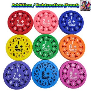 Math Figdet Toys 9 Pack Gear Fidget Spinner ADHD, Toy Addition ...