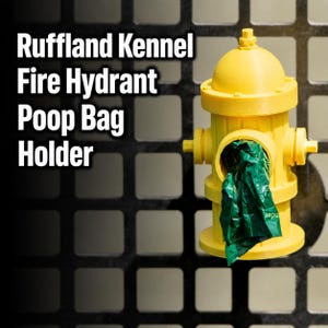 Ruffland Kennel Fire Hydrant Poop Bag Holder