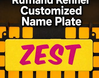 Ruffland Kennel Customized Rectangle Name Plate