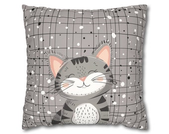 Faux Suede Cat Pillowcase - Cozy Comfort for Cat Lovers