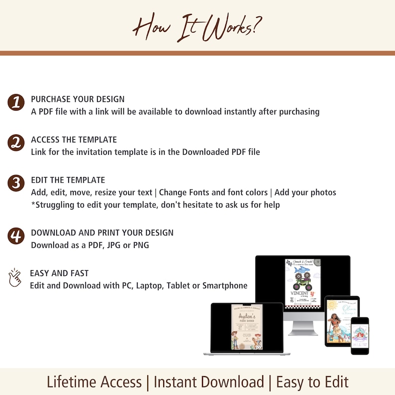Black Bow Birthday Invitation: Editable Party Template (Canva Download) image 7