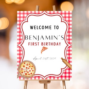 Pizza Birthday | Pizza Theme | 1St Birthday Shirt | Pizza Party Photo Invitation | Holiday One Cake Smash | First Bday Pizza Party
